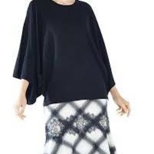 BCBGMAXAZRIA Womens Shania Merino Wool Sweater in Black Size XS
